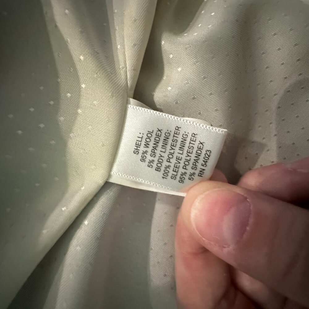 Banana Republic Gray Blazer Suit Jacket Size 12 - Picture 13 of 14